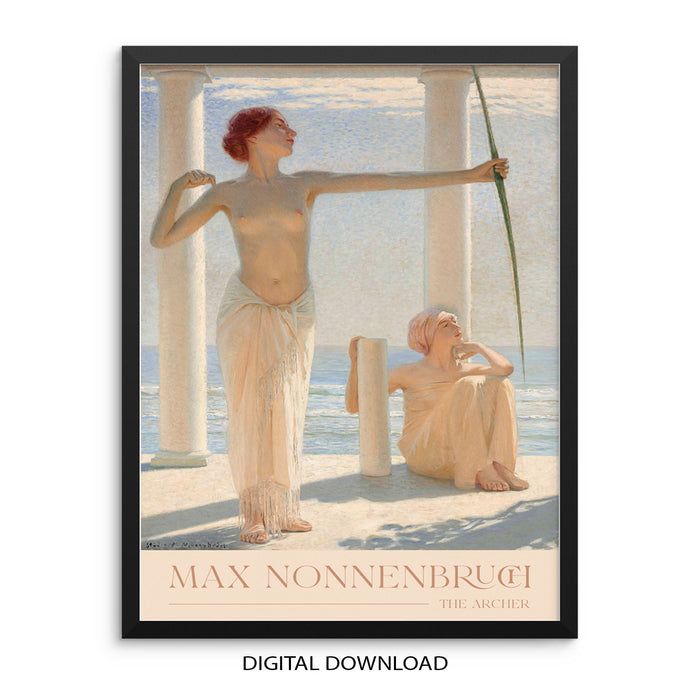Max Nonnebruch The Archer Vintage Gallery Art Print PRINTABLE Poster
