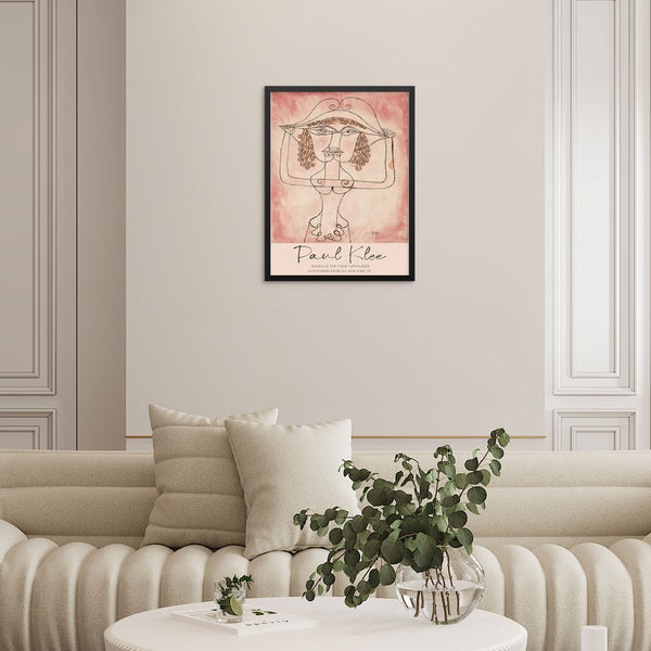 Paul Klee Singer of the Comic Opera Gallery Exhibition Art Print Vintage Poster |DIGITAL DOWNLOAD| Illustration Artwork for Entryway Decor