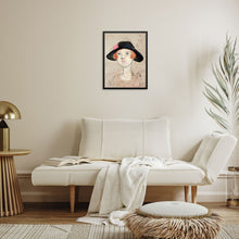 Tadeusz Makowski Portrait Art Print Woman in Black Hat Poster | DIGITAL DOWNLOAD | Eclectic Trendy Artwork for Living Room Wall Decor
