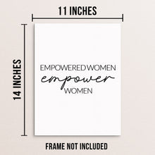 Motivational Quote Art Print Empowered Women Empower Women