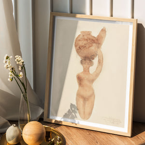 Auguste Rodin Nude Woman with Vase Figurative Art Print | Abstract Female Vintage Poster | DIGITAL DOWNLOAD | Gallery Wall Decor Artwork 