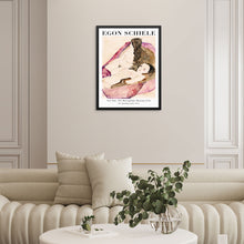 Egon Schiele Gallery Exhibition Wall Art Print Two Reclining Nudes Poster |DIGITAL DOWNLOAD| Eclectic Home Decor for Living Room Wall Decor