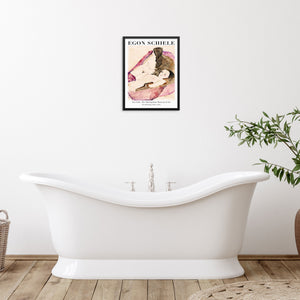 Egon Schiele Gallery Exhibition Wall Art Print Two Reclining Nudes Poster |DIGITAL DOWNLOAD| Eclectic Home Decor for Living Room Wall Decor