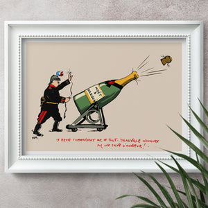 Vintage Moet Champagne Art Print Colorful Eclectic Poster DIGITAL DOWNLOAD