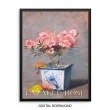 Vintage Still Life Flowers L'Azalee Rose by Georges Hugo PRINTABLE Wall Art