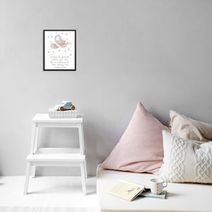 Always Be Yourself Unless You Can be a Mermaid Girls Bedroom Art Print