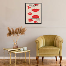 Bouvard Film Ancien Red Lips Art Print Vintage Movie Poster | PRINTABLE FILE | Trendy Mid-Century Artwork for Living Room Gallery Wall Decor