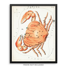 Cancer Zodiac Constellation Vintage Horoscope Sign Art Print