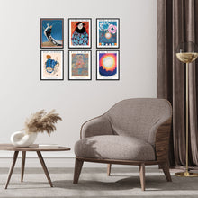Set of 6 Gallery Wall Art Prints Reproduction Gustav Klimt, Egon Schiele, Paul Klee, Hilma Klint, Karl Wiener and Vintage Fashion Magazine Cover DIGITAL DOWNLOAD