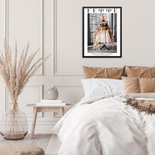 Trendy Altered Wall Art Print Femme Fashion Paris Museum Poster DIGITAL DOWNLOAD Colorful Dress with Flowers Artwork for Bedroom Living Room 