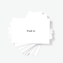 Fuck It Offensive Honest Mini Greeting Cards Adult Note Cards by Sincerely, Not