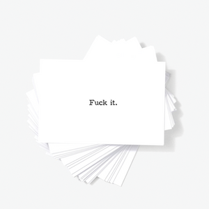 Fuck It Offensive Honest Mini Greeting Cards Adult Note Cards by Sincerely, Not
