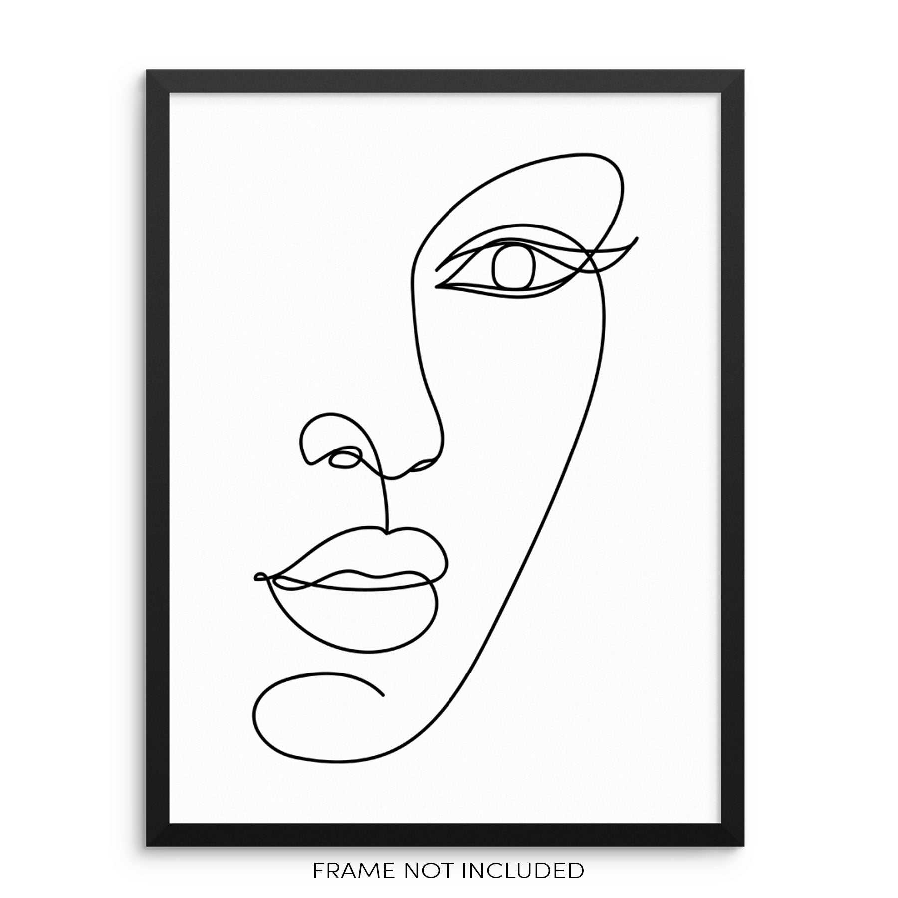 abstract line drawing  faces  lillyheckman  Posters art prints Face  line drawing Abstract line art