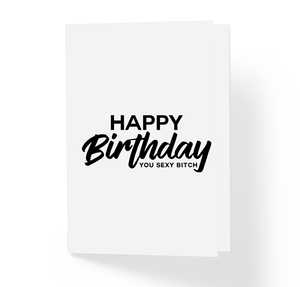 Happy Birthday You Sexy Bitch Witty Friendship B-Day Greeting Card by Sincerely, Not
