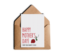 From Your Favorite Child Funny Happy Mother's Day Greeting Card by Sincerely, Not Greeting Cards