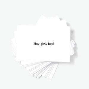 Hey Girl, Hey! Motivational Mini Greeting Cards by Sincerely, Not