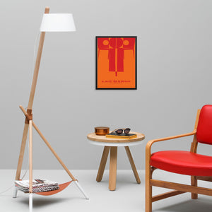 Leo Manso Exhibition Art Print Colorful Abstract Poster | DIGITAL DOWNLOAD | Red and Orange Theme Aesthetic Poster for Entryway Wall Decor