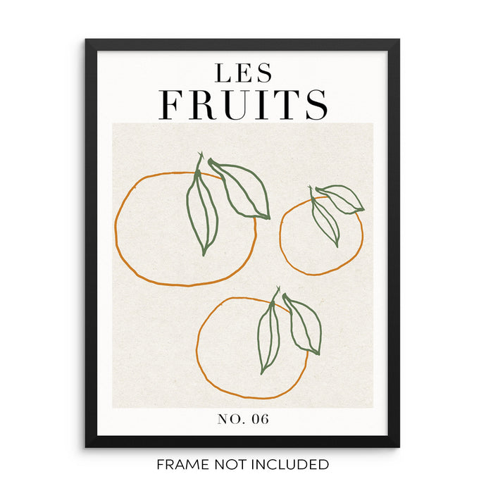 Sincerely, Not One Line Botanical Art Print Les Fruits Abstract Flowers Poster 11
