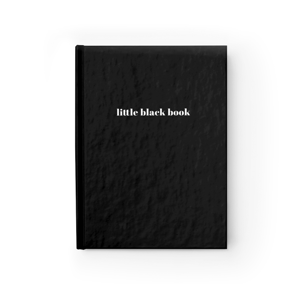 Little Black Book Hardcover Ruled Notebook Diary by Sincerely, Not