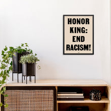 Social Justice Activist Poster | Honor King End Racism Vintage Art Print | DIGITAL DOWNLOAD | Martin Luther King Protest Poster