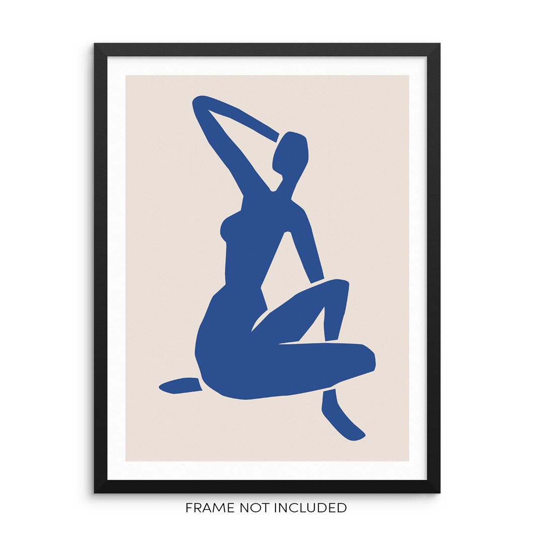 Henri Matisse The Cut-Outs Blue Body Art Print Gallery Wall Poster