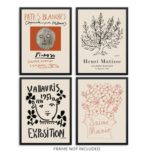 Henri Matisse Pablo Picasso Art Prints Set Gallery Exhibition Posters