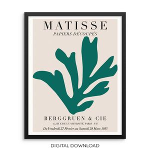 Papiers Découpés Matisse Art Gallery Exhibition Poster DIGITAL FILE
