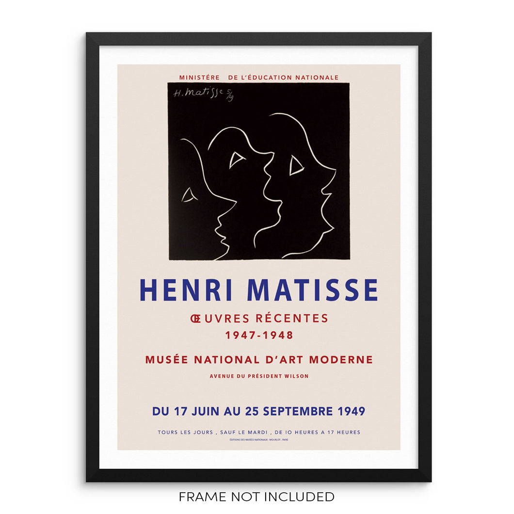 Henri Matisse Oeuvre Récents Art Print Gallery Exhibition Poster