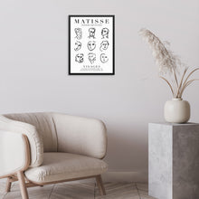 Henri Matisse Visages Art Print Line Drawing Faces Gallery Exhibition Poster DIGITAL FILE