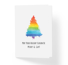 Love Friendship Christmas Card May Your Holiday Season Be Merry & Gay by Sincerely, Not Greeting Cards