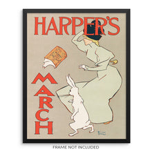Fashion Art Print Vintage Harper's Magazine Wall Poster
