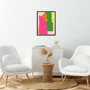 Neon Colors Art Print Colorful Geometric Poster | DIGITAL DOWNLOAD | Bold Wall Art for Entryway, Bedroom, or Living Room Gallery Wall Decor