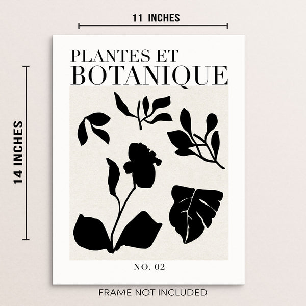 Botanical Art Print Plantes Et Botanique Abstract Flowers Poster