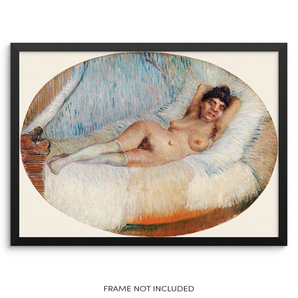 Van Gogh Wall Poster Femme Nue Reclining Nude Art Print