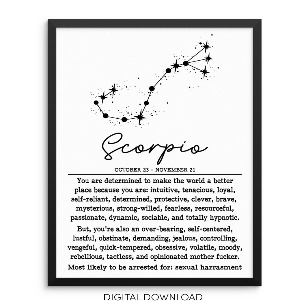 https://sincerelynot.com/collections/constellation-zodiac-wall-art/products/scorpio-zodiac-constellation-wall-art-print-poster-8-x-10-unframed