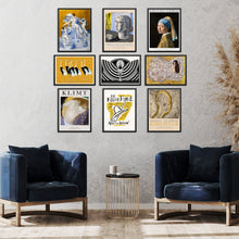 Eclectic Gallery Wall Exhibition Art Prints Set of 9 PRINTABLE FILE Vintage Posters Klimt Schiele Leo Gestel for Living Room Wall Decor