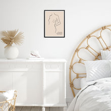 One Line Art Print Abstract Woman's Body Shape Wall Decor Poster