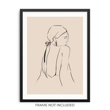 Minimalist Line Art Print Woman's Fashion Sketch Wall Decor Poster