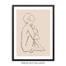 Minimalist Line Art Print Abstract Woman's Body Wall Decor Poster