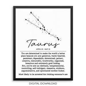 https://sincerelynot.com/collections/constellation-zodiac-wall-art/products/taurus-zodiac-constellation-wall-art-print-poster-8-x-10-unframed