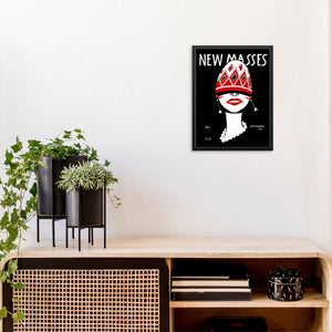 New Masses Vintage Fashion Art Print Magazine Cover Poster | PRINTABLE FILE | Eclectic Wall Art for Entryway, or Living Room Gallery Wall