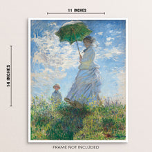 Woman with Parasol by Claude Monet Wall Decor Art Print
