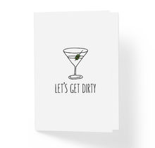 Naughty Adult Love Card - Let's Get Dirty by Sincerely, Not