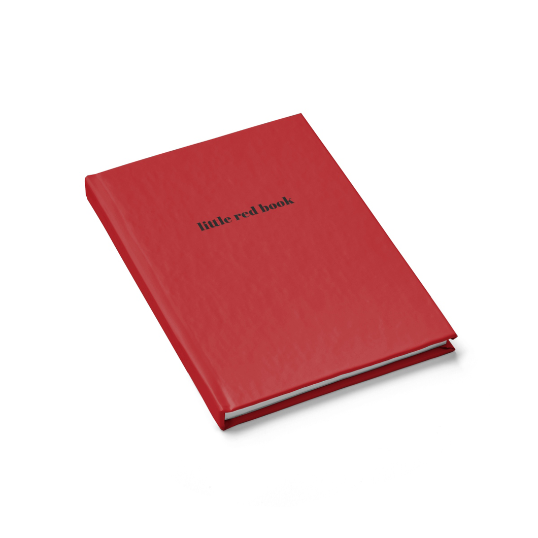 Little Red Book Hardcover Ruled Notebook Diary by Sincerely, Not