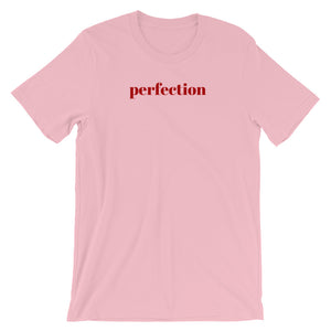 Short Sleeve Women's T-Shirt - Perfection Slogan Cotton Tee by Sincerely, Not