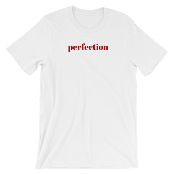 Short Sleeve Women's T-Shirt - Perfection Slogan Cotton Tee by Sincerely, Not